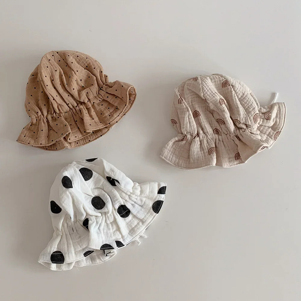 Korea Style Baby Hat Summer Newborn Baby new Bucket Hat Kids 2025 Sun Hats Kids Cap Children Panama Cap Outdoor Travel Beach Cap 1PC