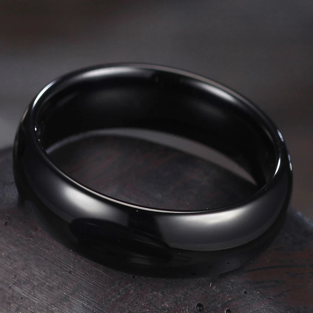 2023 NEW RFID Smart Black Ceramic Ring 125KHz 13.56MHz EM4305 CUID Chip Various Sizes For Men Or Women Fast Shipping