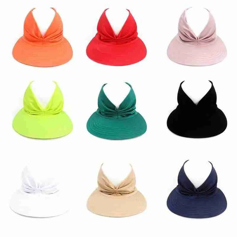 New Hat Women Summer Sun Visor Hat new Women Girls Anti-UV Elastic Hollow Top Hat Outdoor Sun Hat Summer Hat Visor Caps 2025 For Ladies