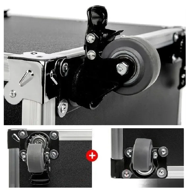 Tool Box with Wheels Toolbox for Mechanics Flight Case Aluminum Alloy Professional Complete Audio Packaging Storage Portable