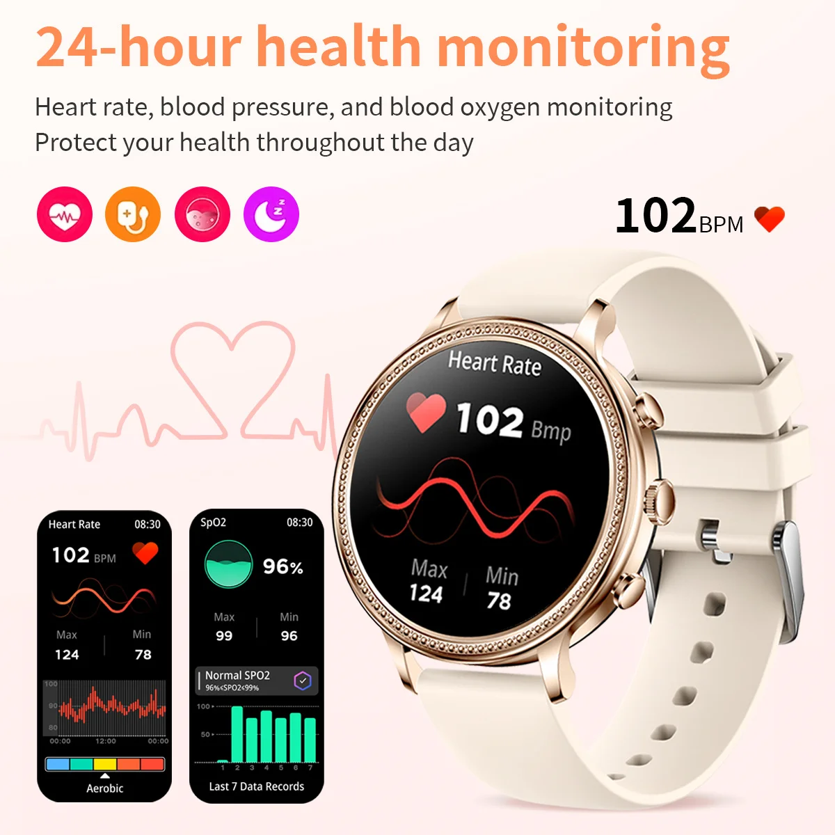 LIGE New GPS Track Women Smart Watch Men Blood Pressure Sport Watches Waterproof Bluetooth Call Digital Clock Ladies Smartwatch