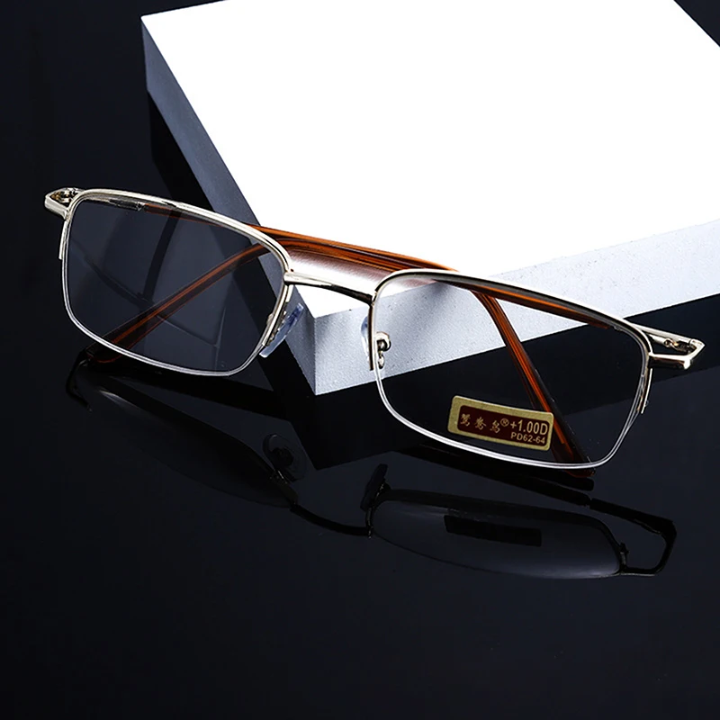 Men Glass Reading Glasses Presbyopic Eyewear 0.5 0.75 1.0 1.25 1.5 2.0 2.25 2.5 2.75 3.0 3.25 3.5 3.75 4.0 4.5 5.0 Unisex