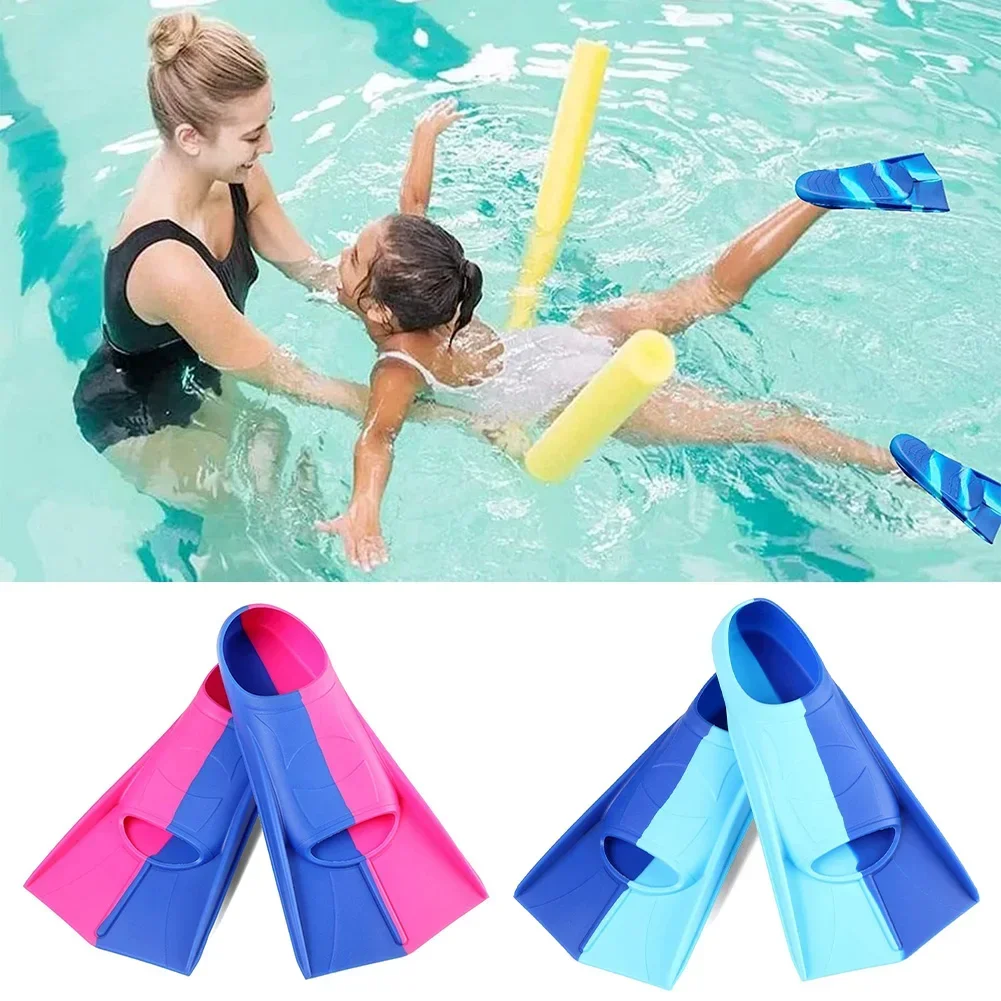 Men Women Kids Silicone Professional Diving Fins Short Snorkel Swimming Fins Flippers Swimming Diving Wholesale