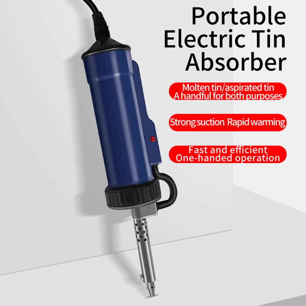 Tin Sucker AC 110V/220V Automatic Vacuum Solder EU/US Plug Portable Electric Vacuum Soldering Remove Pump Desoldering Machine