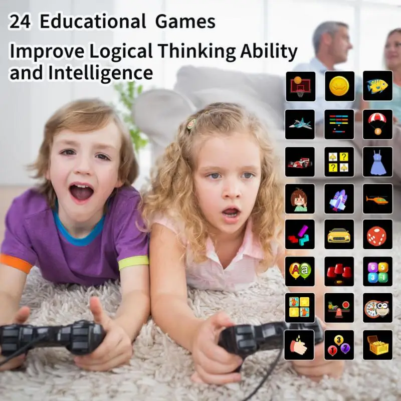 Kids Smart Watch With 24 Games Pedometer Toddler Watch With Dual Camera Electronics Educational Toys Smart Watches