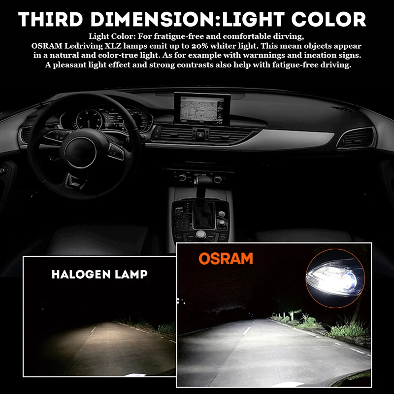 OSRAM H4 H7 H11 Led Headlight Bulbs H8 9005/HB3 9006/HB4 9012 HIR2 Fog Lights 6000K 12V Car Lamps With OSRAM Original CSP Chips