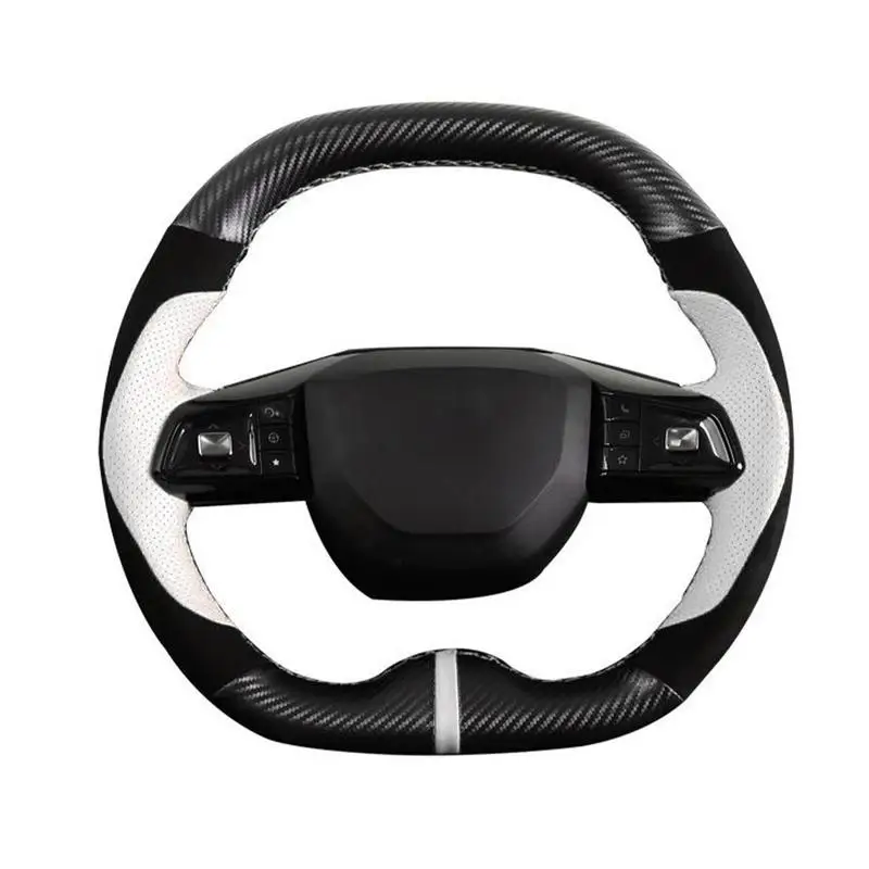 For MG4 Car Steering Wheel Cover For MG4 2022-23 MU LAN PU Leather AUTO Steering Wheel Cover For EV Car Interior Accessories