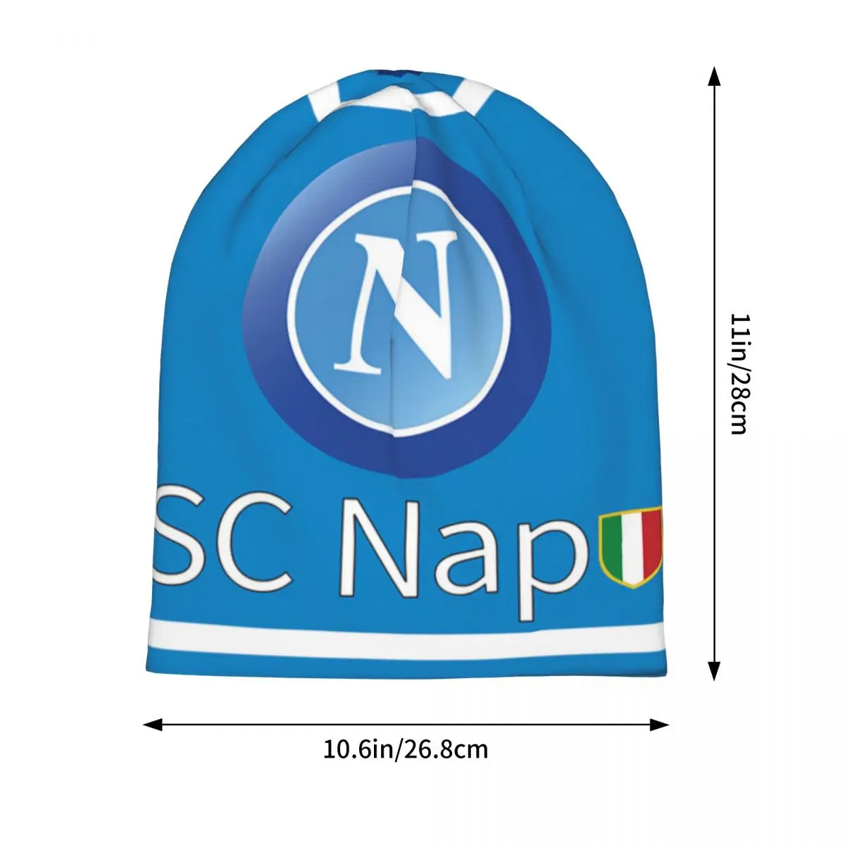 Football Ssc Naples Bonnet Hat Autumn Winter Outdoor Skullies Beanies Hat for Men Women Warm Dual-use Cap