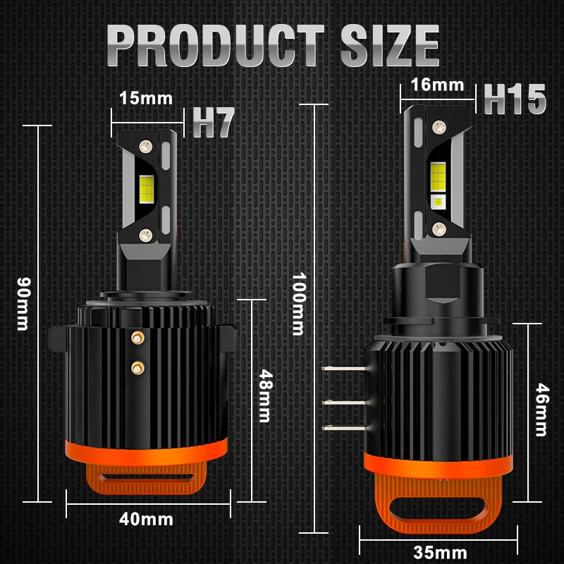 1000W G2 H7 LED Headlight Canbus Bulbs H15 LED Fog Lights for Car 12V High Low Beam DRL For VW Golf 6 7 MK3 Mercedes Audi BMW