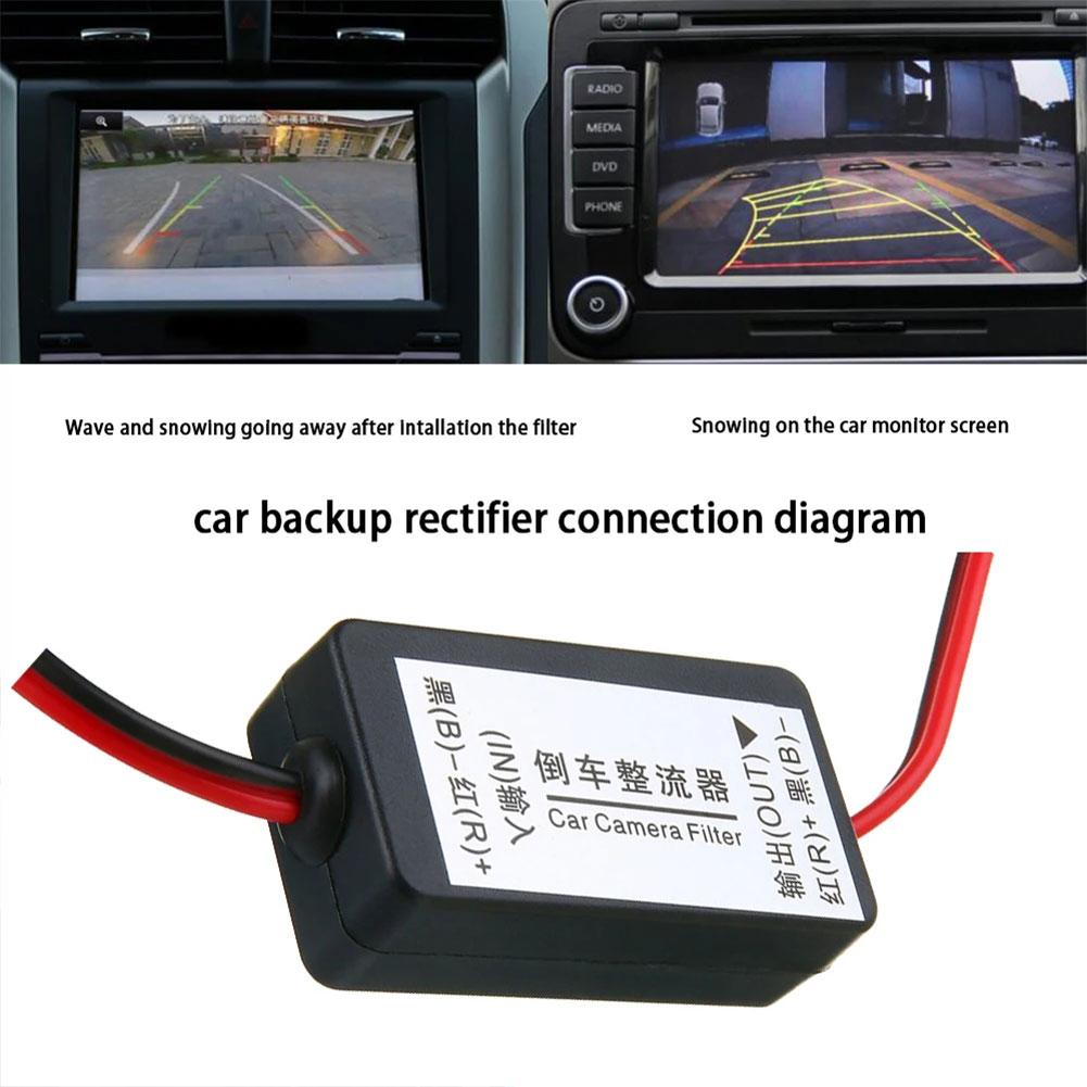 DC Capacitor Power 12V Relay Filter Rectifier Auto Car Eliminate Interference Car Cam Connector For Car Rear View Backup Ca Q2C6 smile