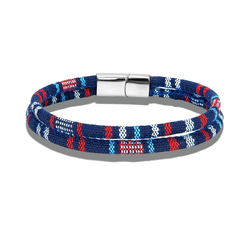 Unisex ENDN Men Women Handmade ddmysmile Surfer Beach Bracelet Double Strand Waterproof String Rope Bracelet Boho Ethno Festival Jewelry Smile