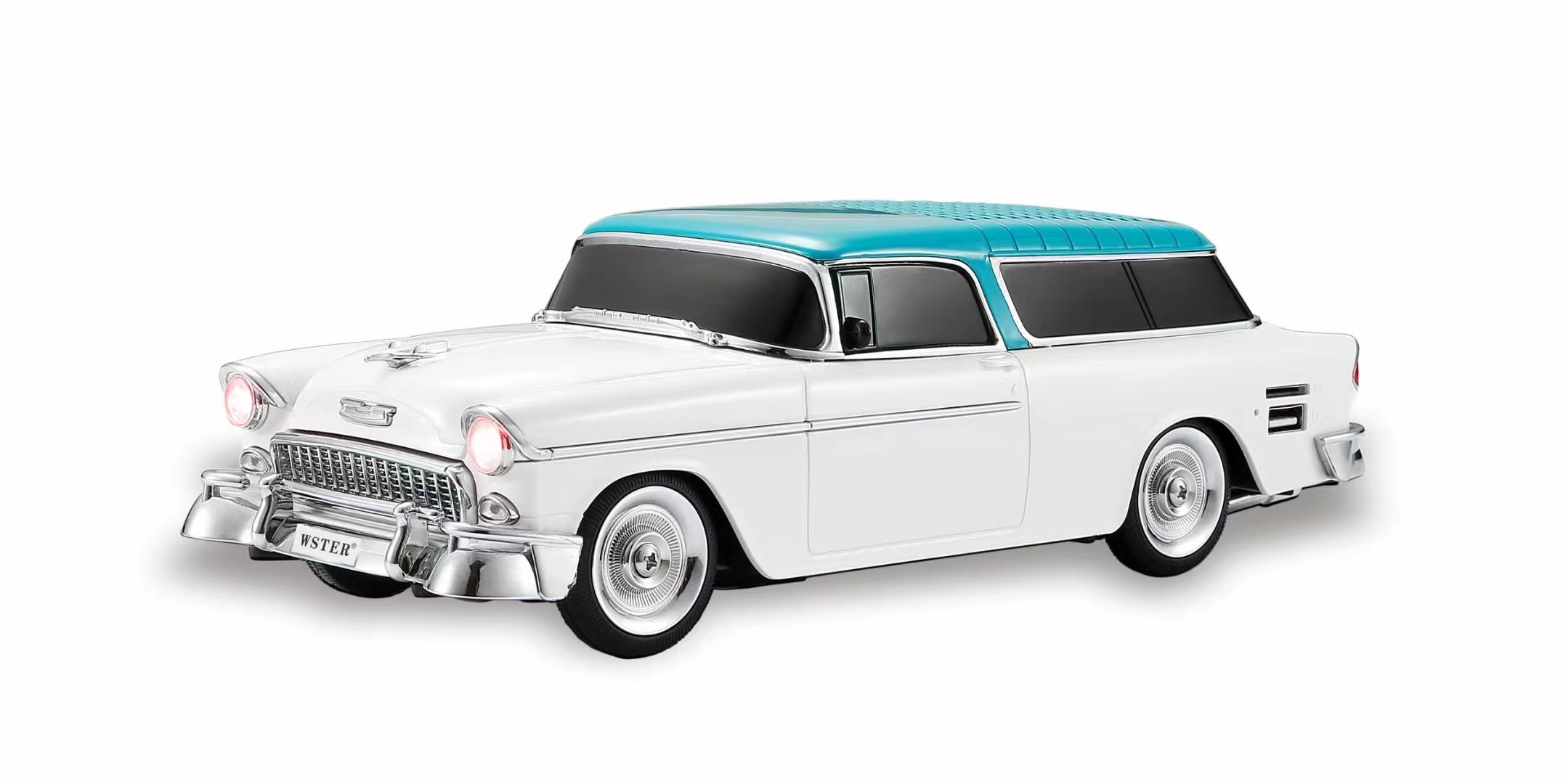 EONKO WS-1955 Nomad Deep Bass Car Shaped Bluetooth Speaker with TF USB FM AUX Handsfree TWS Selfie Disco Light
