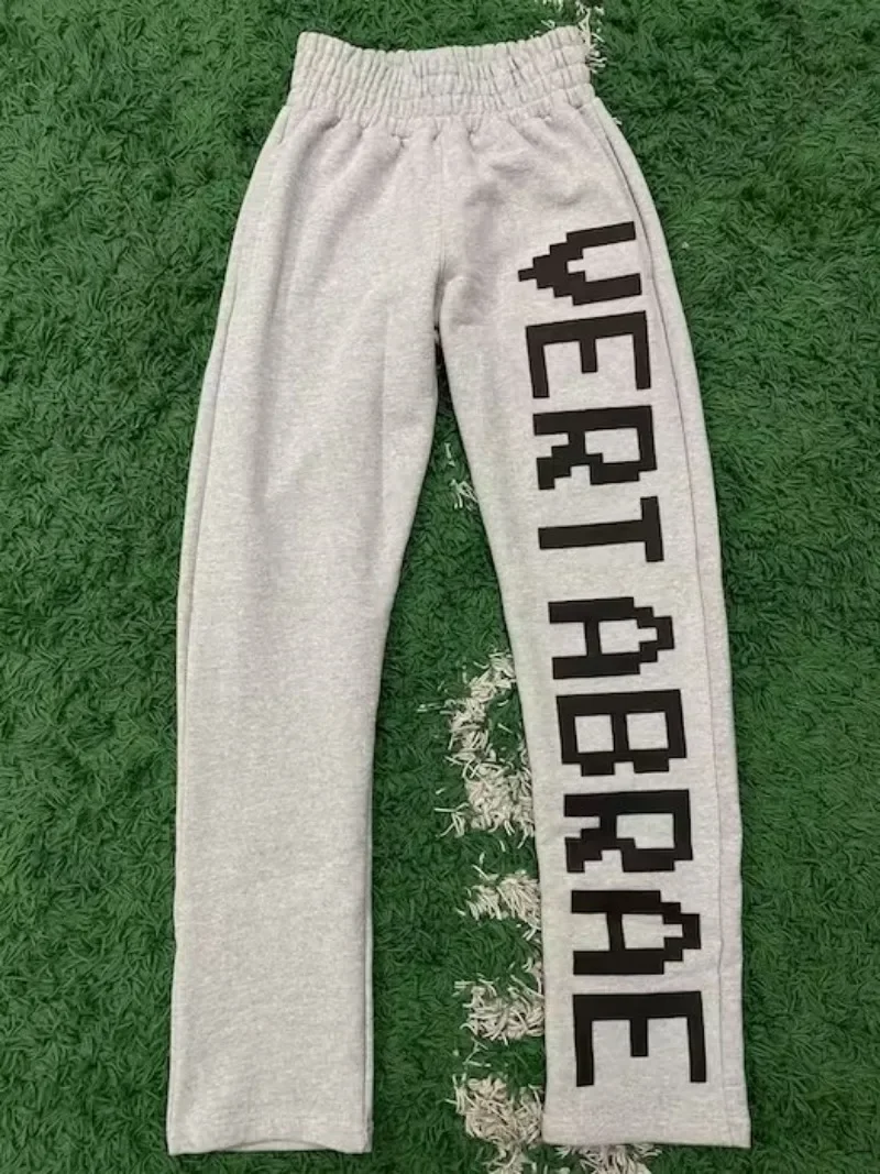Vertabrae Pants Hip Hop Rock Letter Pattern Printed Loose Casual Pants for Men Women Street Harajuku New Trousers Jogging Pants