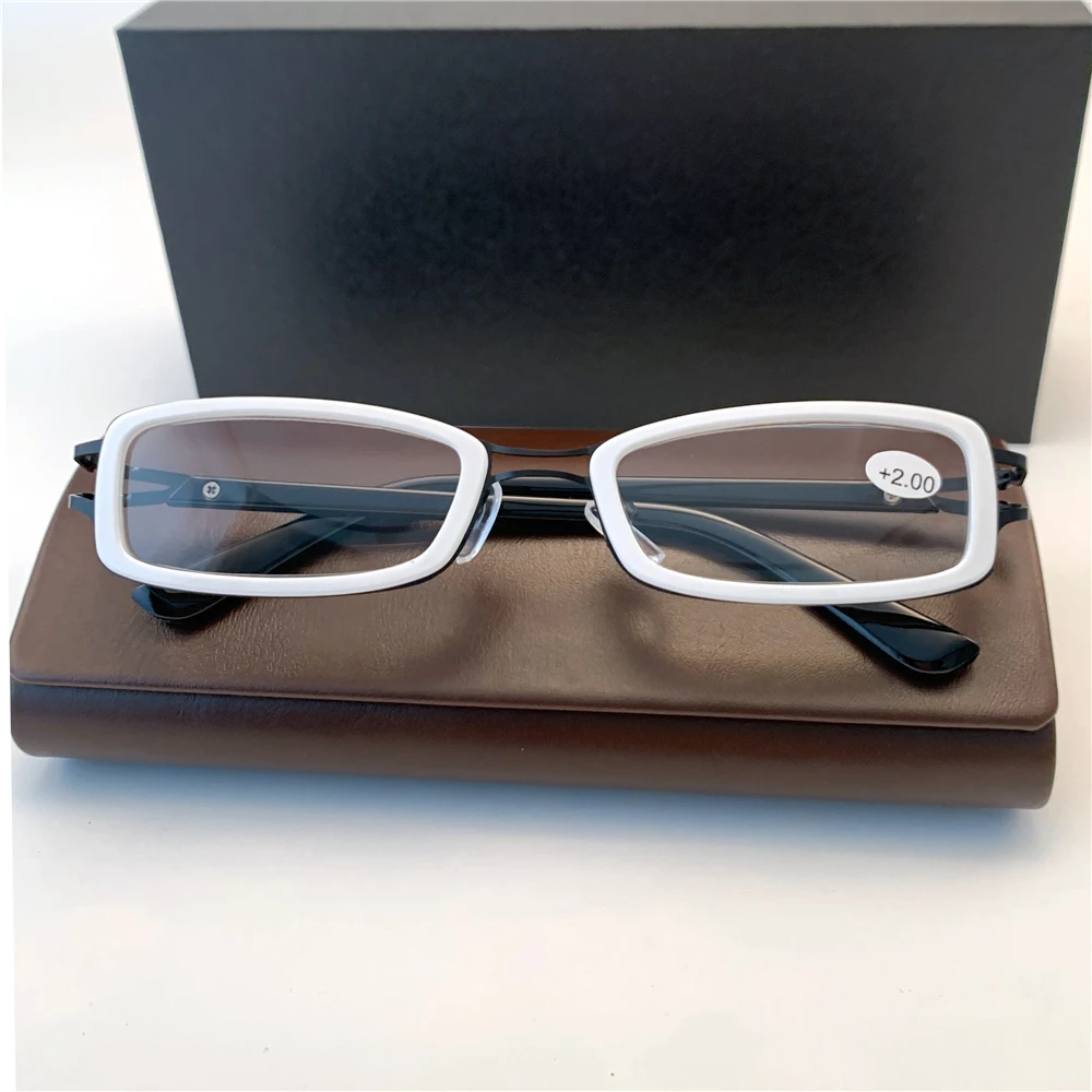 Cubojue White Reading Glasses Women +125 100 175 250 150 225 275 300 Eyeglasses Frames Female Black White Spectacles for Optic