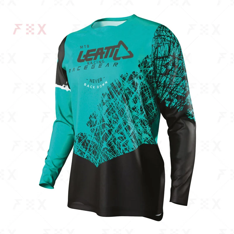 motorcycle mountain bike team downhill jersey MTB Offroad DH bicycle locomotive shirt cross country mountain mtb leatt racing