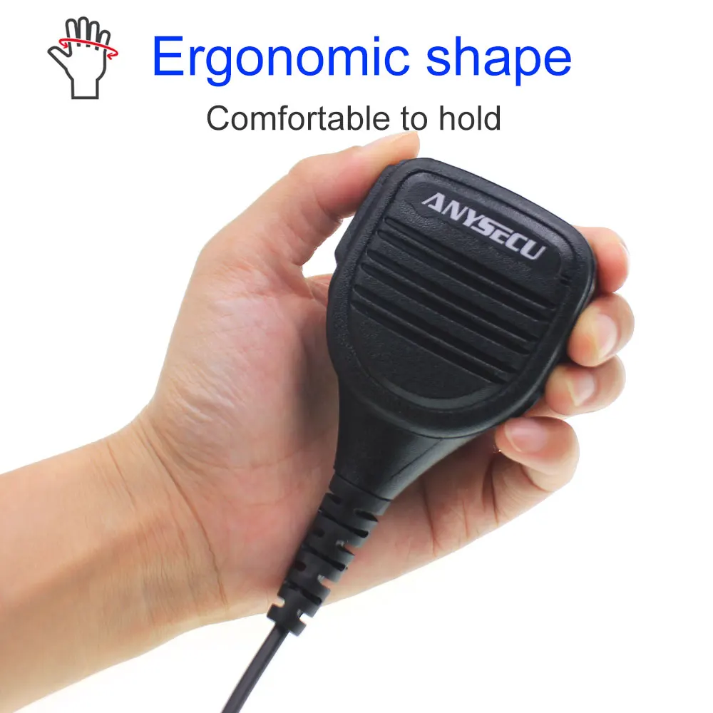 ANYSECU Microphone Design to Fit Inrico T320 4G LTE Network Radio Zello PTT Walkie Talkie Phone