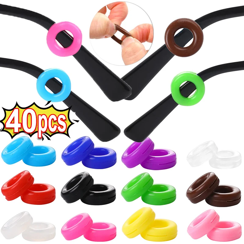 Glasses Round Ear Grip - Eyeglasses Temple Tip Sleeve Retainer Anti-Slip Comfort Glasses Retainers For Spectacle Sunglasses