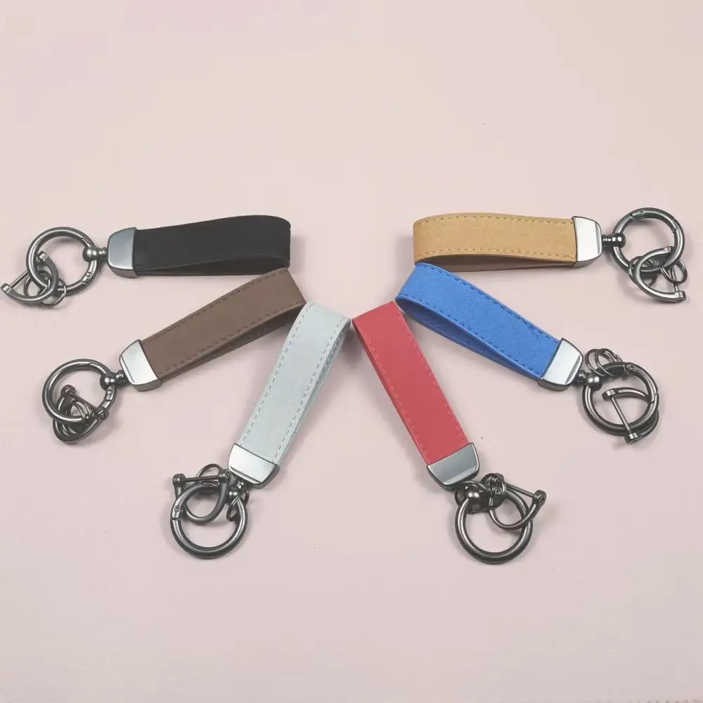 Car Key Chain Rings Metal Leather Keychain Universal Auto Motorcycle Keyring For BMW Mercedes Benz Accessories