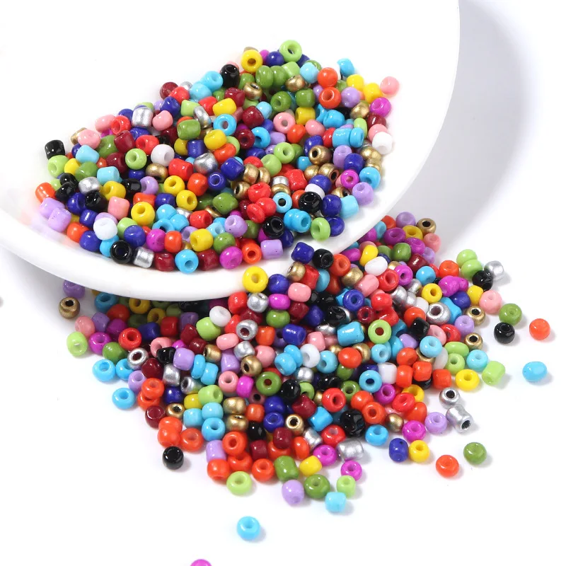 3mm 4mm Effect of The Lacquer That Bake Charm Czech Glass Seed Beads DIY Bracelet Beads for Jewelry Making Accessories