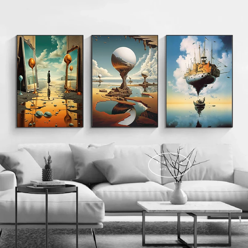 Saador Dali Surrealism Famous Painting Canvas Print new Posters 2025 Surreal Abstrac Wall Art Pictures for Living Room Home Decor Mural