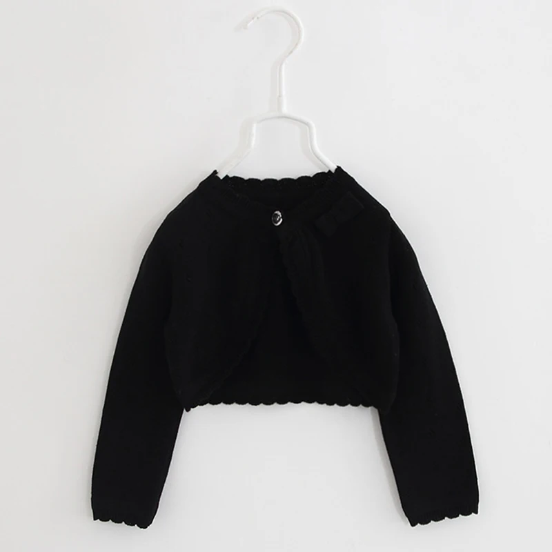 Autumn Knitted Cardigan 2025 Bow Red Baby Girls Cardigans Sweater Jacket Baby Girl new Coat of 1-8 Years Old Outcoat Shawl Baby Clothes