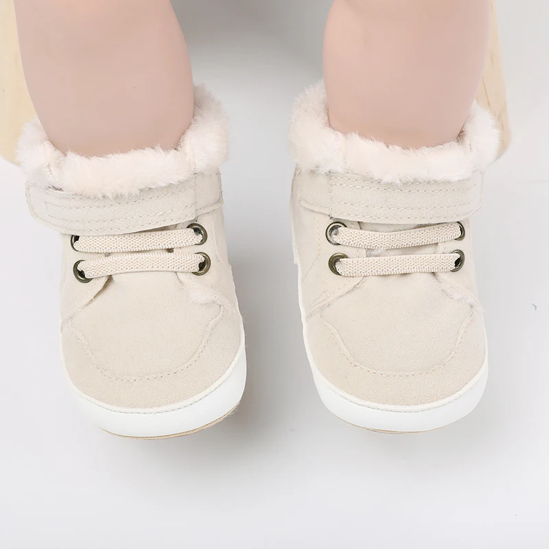 2025 Lioraitiin 0-18M Infant Winter Snow Boots Hook & Loop Closure new Boots Warm Baby First Walker Shoes
