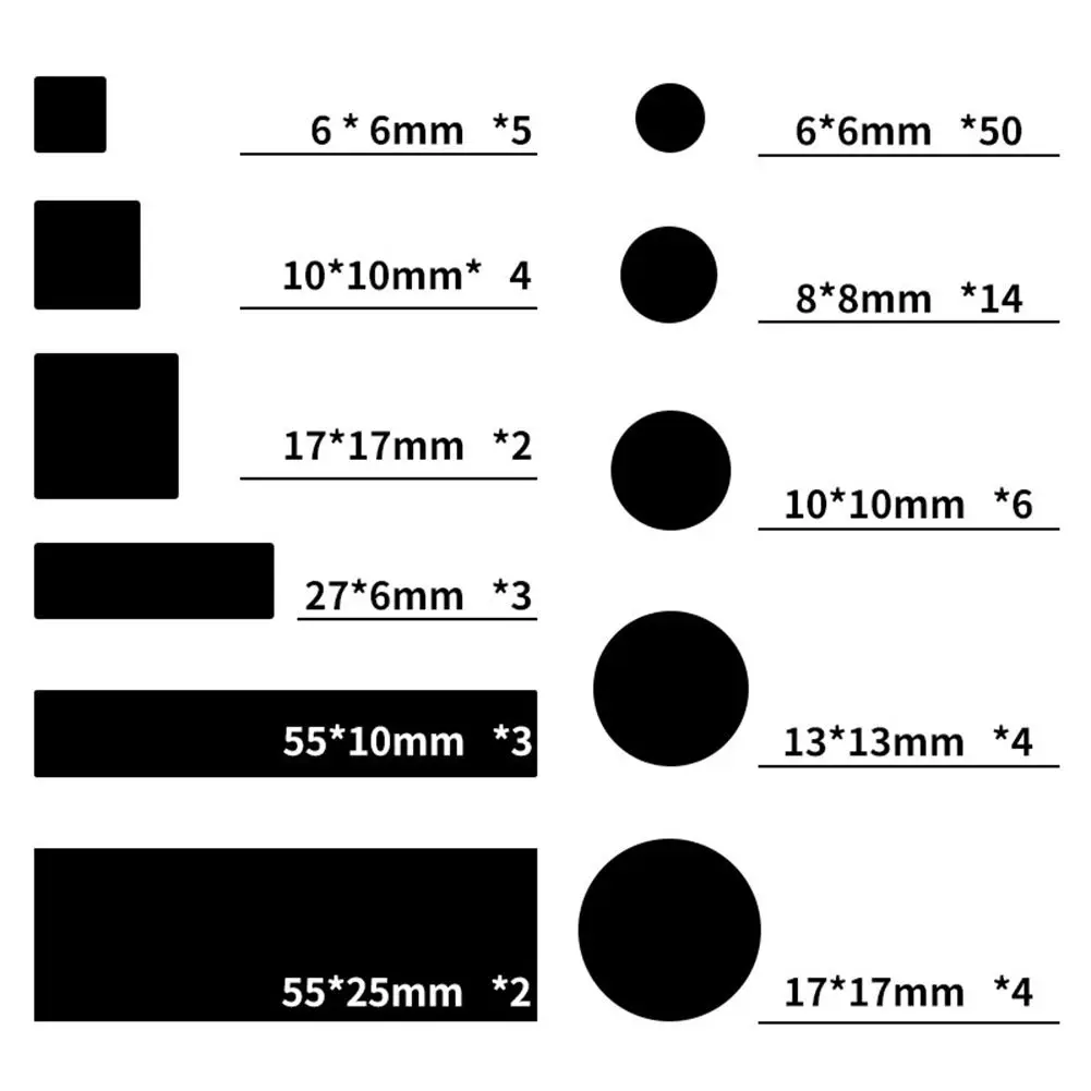 1 Sheet Light Dimming Stickers 50-100% LED Cover Stickers For Electronic Devices Car Light Blocking Stickers