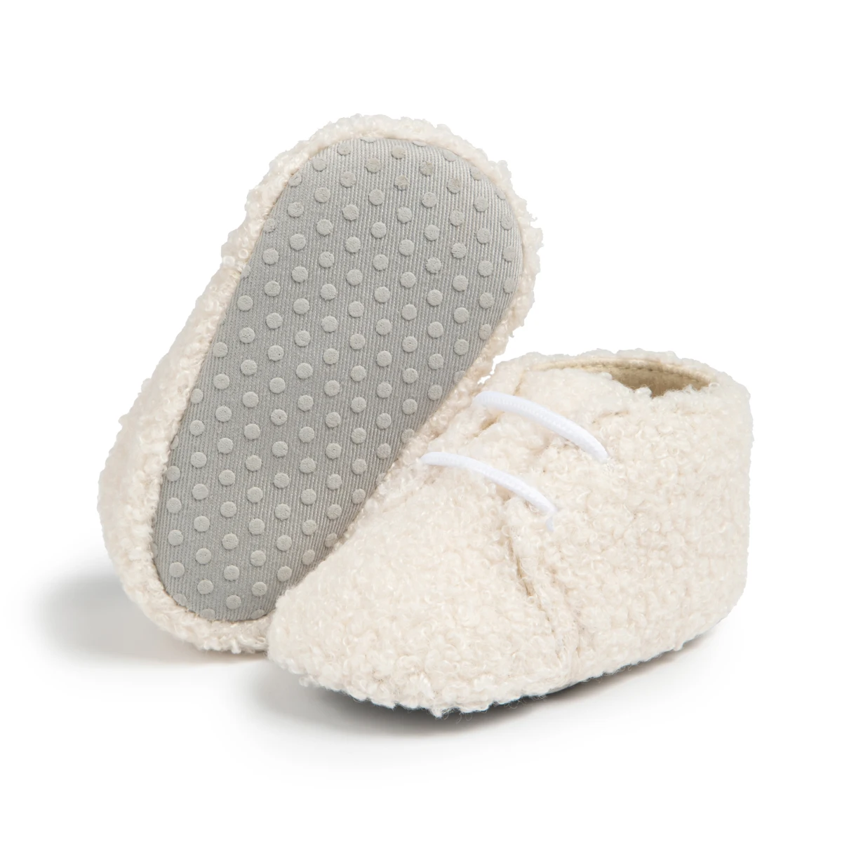KIDSUN Baby Shoes Baby Fluff 2025 Warm Winter Boy Girl Shoes new Anti-slip Soft First Walkers Newborn ShoesNew Year Gift