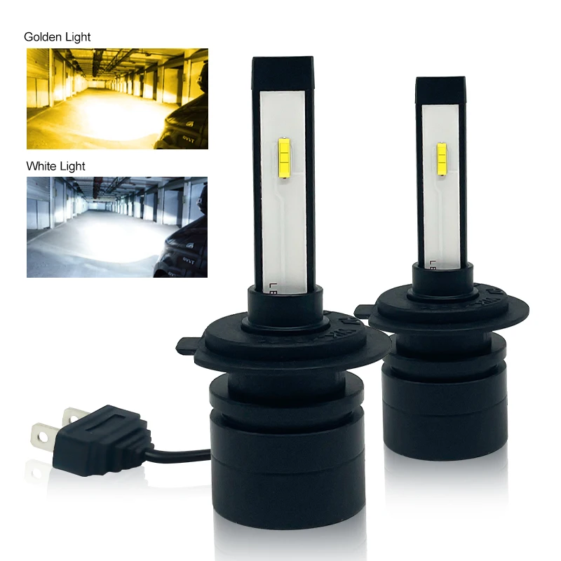 YSKALL Auto Car Headlight H4 H7 H1 LED H3H8 H9 H11 H3 H27 880 881 HB3 9005 9006 Fog Light 3000k 6000k12V Bulb Headlamp Canbus