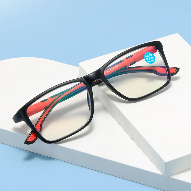 Square TR90 Reading Glasses Women Men Anti Blue Light Presbyopia Eyeglasses Bifocal Near far Hyperopia Eyewear +1.5 +2.0+ 2.5