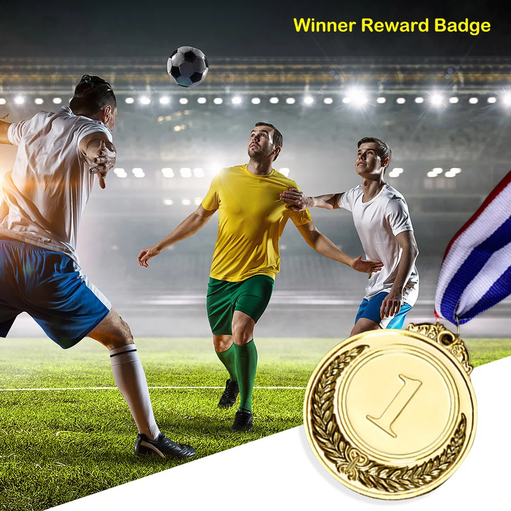 1-12pc Gold Silver Bronze Award Children Medal Winner Reward Encourage Badge Competitions Prizes forOutdoor Kids Game Toy School