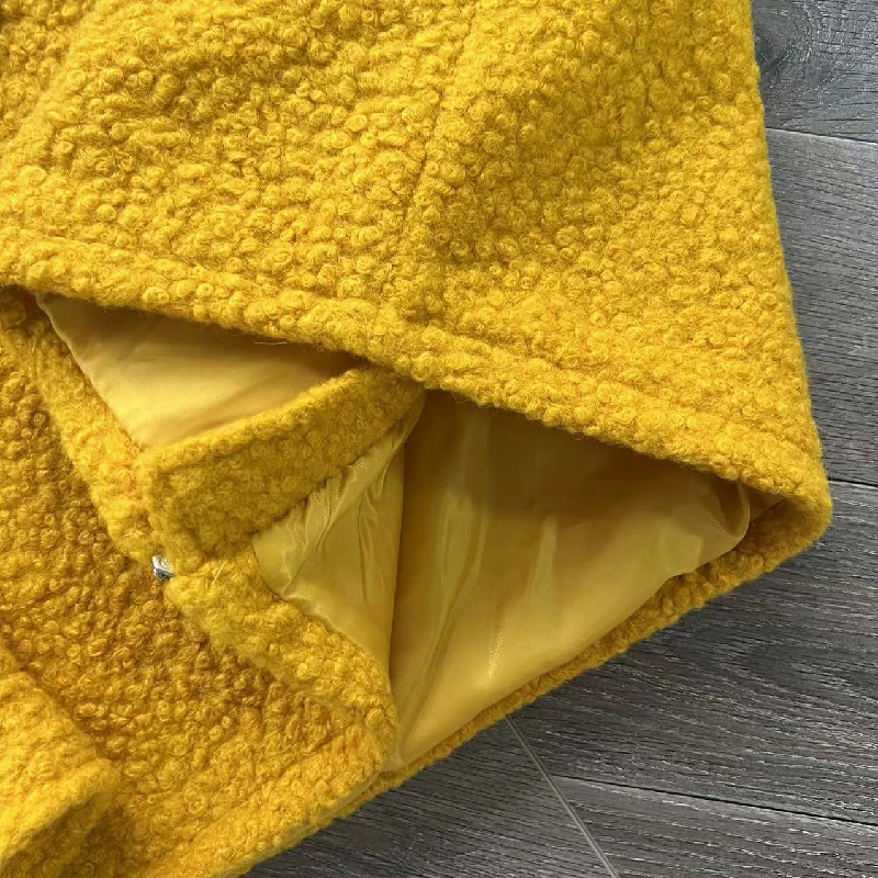 Y2K Yellow Cardigan Zipper CPFM.XYZ Wool Hooded Jacket Men Women Fuzzy BalanceTai Chi Embroidery Jacket Coats Pullover Kanye