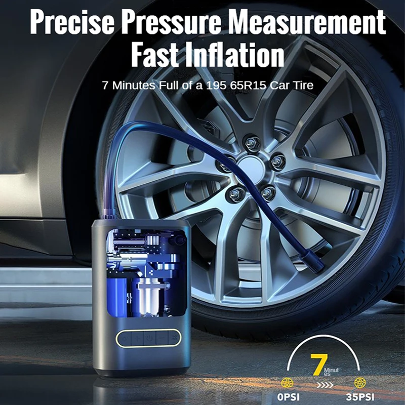 Mini Car Air Compressor new 12V 150PSI Portable Car Tire Iator Smart Digital Iatable Pump For Car 2025 Bicycle Boat Air Pump