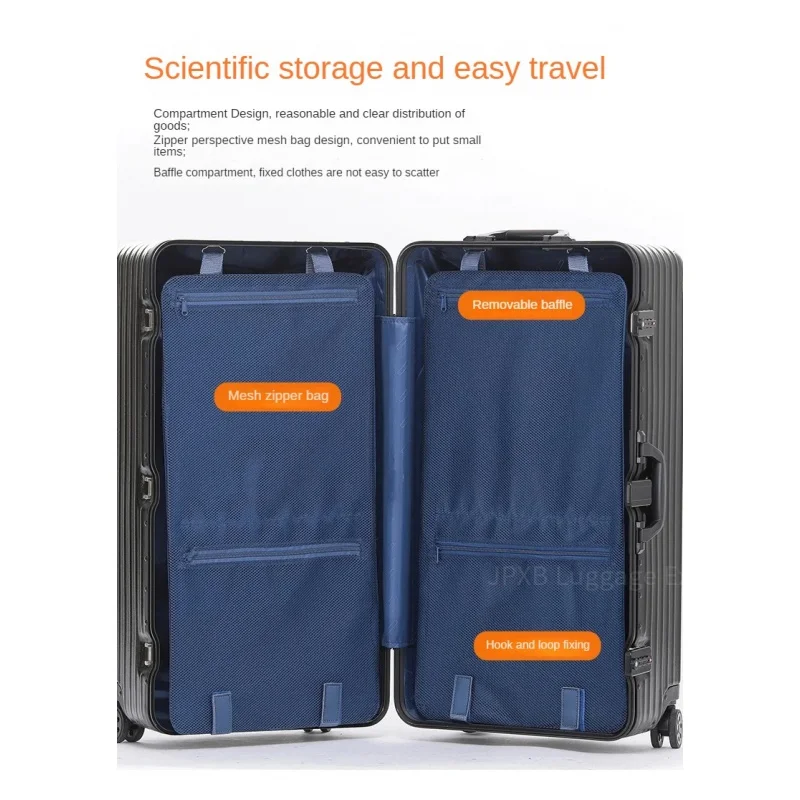 Thickened Aluminium Frame &PC Suitcase Universal Wheel Large Capacity Travel Suitcase 32-Inch Trolley Case Large Size Luggage