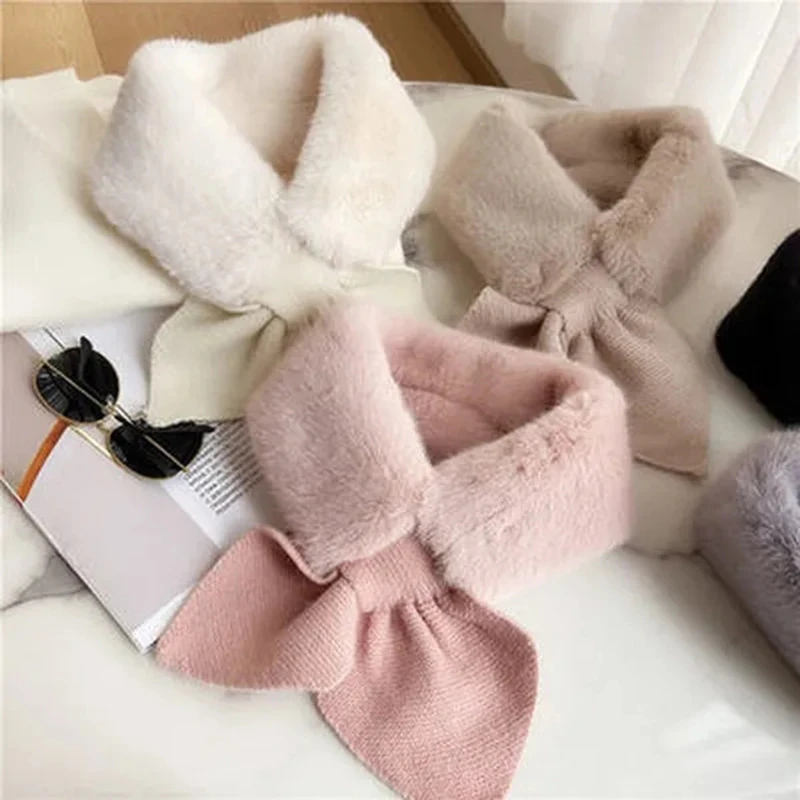 Cross Straps Shawl Soft Neck Scarf Girls Ladies Autumn Winter Knitted All Match Female Scarves New Brand 5 68c26
