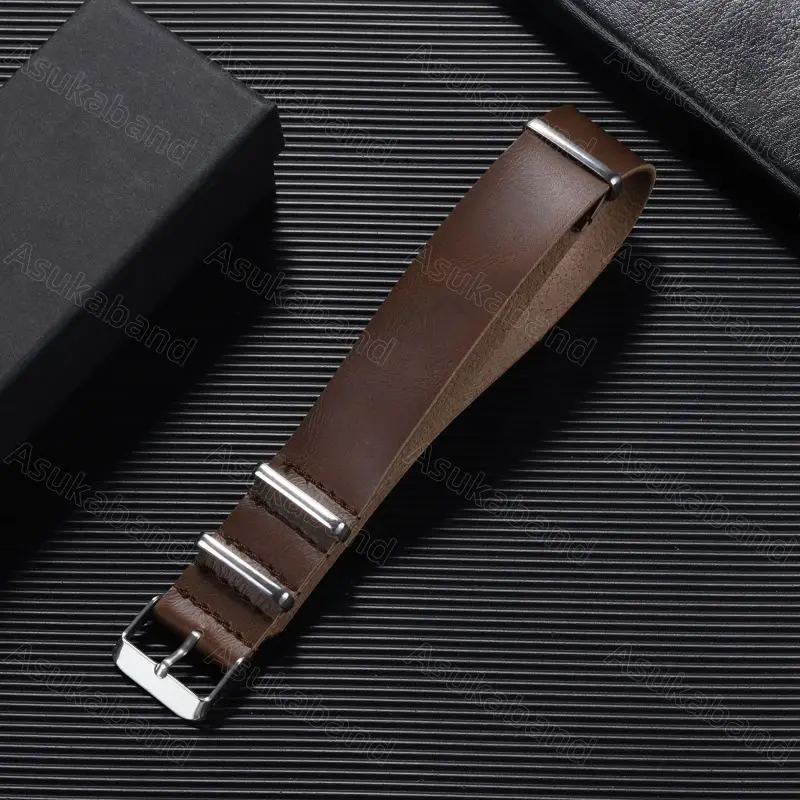 Leather Watch Strap Band mm One Piece Loop Bracelet for DW Samsung Amazfit Wristbelt Men Women Classic