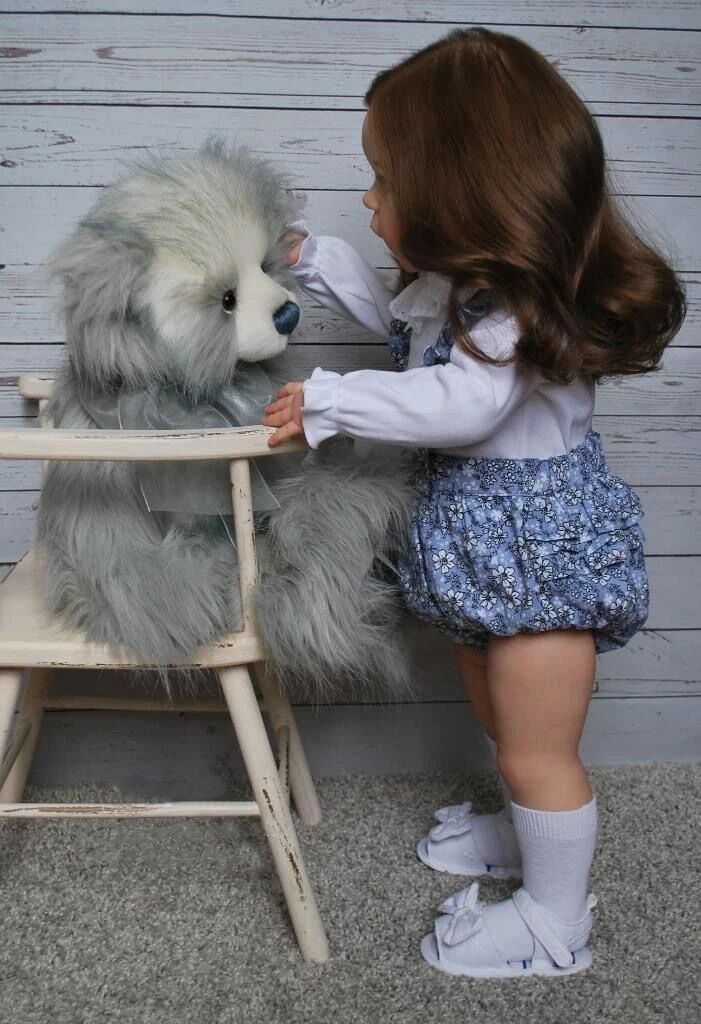 NPK 24inch Reborn Toddler Girl Doll Already Painted Finished Sandie Popular Lifelike Soft Touch 3D Skin Art Doll