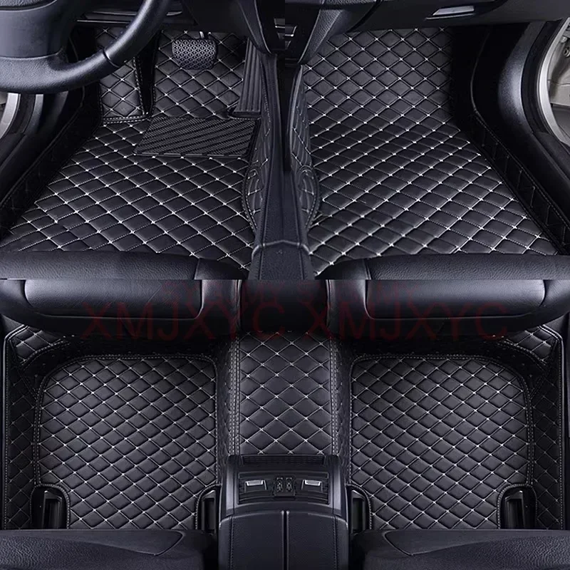 Custom 3D Car Floor Mats for Mercedes Benz GLA X156 H247 2019-2023 GLB 5 7 Seat Interior Accessories Artificial Leather