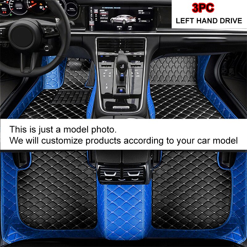 Floor Mats For Kia Seltos 2020~2022 Leather Mat Waterproof Rugs Carpet Anti Dirty Pad Interior Parts Car Accessories
