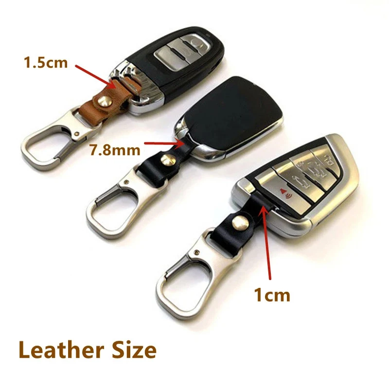 Handmade Genuine Leather Key Smart Wallet DIY Car Keychain Key Holder Keys Organizer High Quality Charms Keychain Accessories