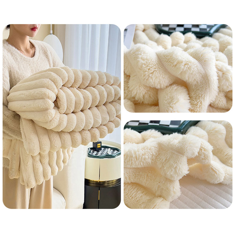 2023 Winter Fur Plush Blanket Warm Super Soft Blankets Bed Sofa Cover Luxury Fluffy Throw Blanket Bedroom Couch Pillow Case