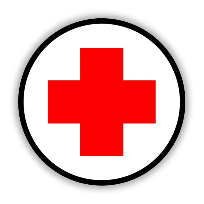 Colors Personality PVC Decal For Red Cross new Waterproof Car 2025 Sticker On Motorcycle Laptop Decorative