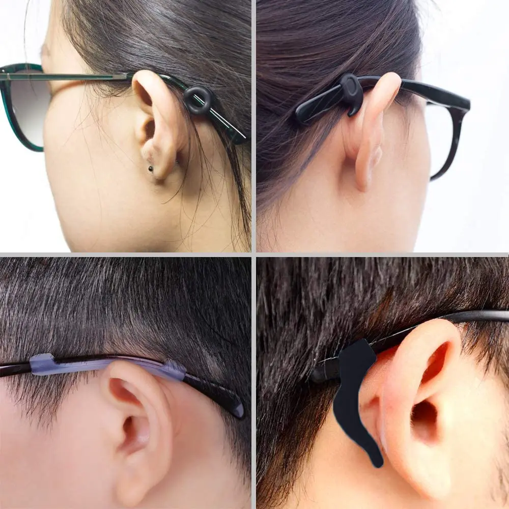Glasses Round Ear Grip - Eyeglasses Temple Tip Sleeve Retainer Anti-Slip Comfort Glasses Retainers For Spectacle Sunglasses