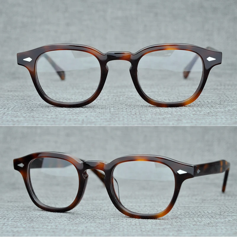 Johnny Depp Reading Glasses Man Readers Eyeglasses Women Brand Vintage Acetate Frame Lemtosh Presbyopic Diopter +1.0 +2.0 +3.0
