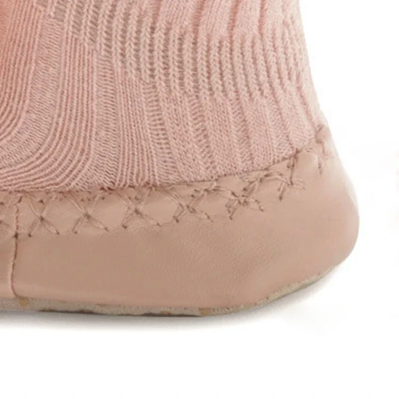 Cute Big Bowknot Baby Girls Toddler Shoes Soft Sole Glue Dot Non-slip Floor Socks Skin-friendly Newborn Baby Socks 6-18 Months