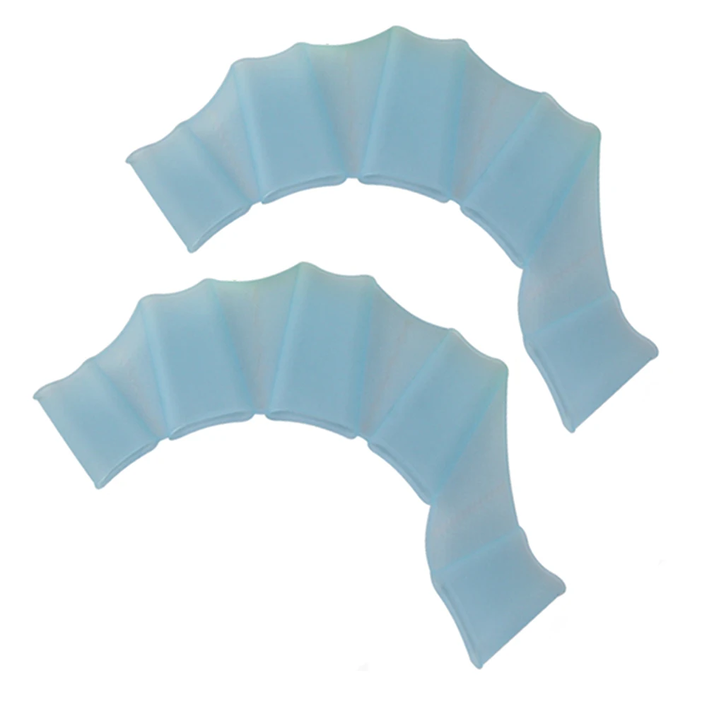 New 1Pc 2023 Silicone Training Paddle Dive Glove Swim Glove Swim Gear Fins Hand Webbed Flippers smile