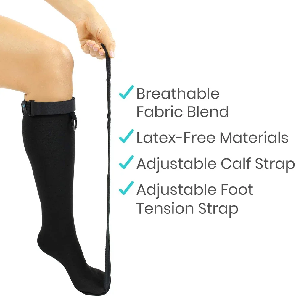 1Set Plantar Fasciitis Night Sock Stockings Soft Stretching Boot Splint for Sleeping, Achilles Tendonitis & Heel Pain Relief