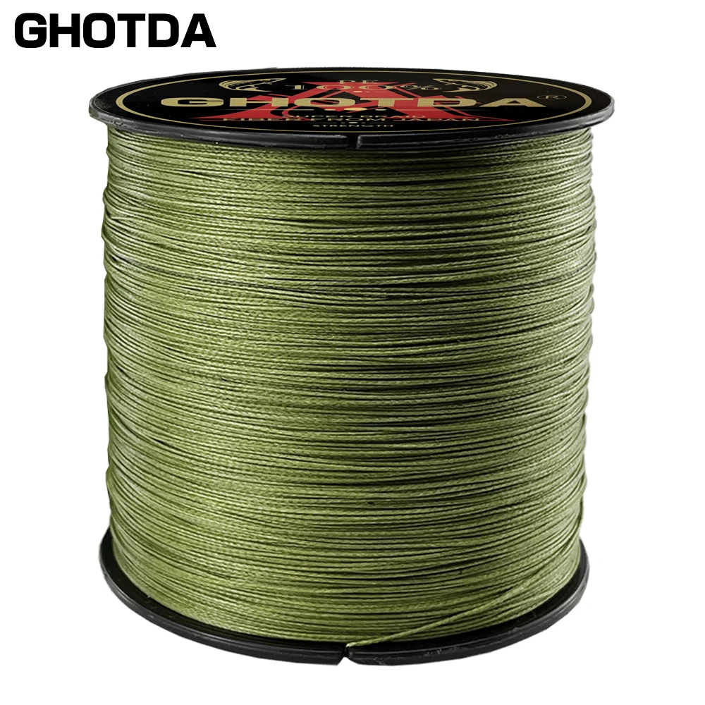 GHOTDA Brand 300M 4Strand Japan Multifilament 100% PE Braided Fishing Line 10LB To 120LB
