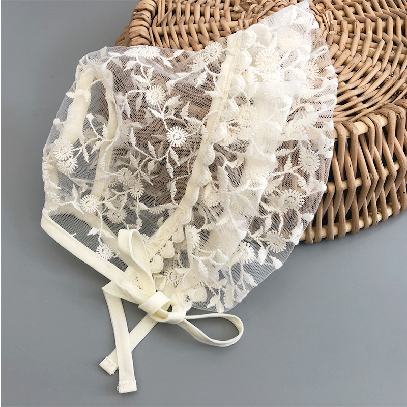 2025 Summer Lace Flower Sun Hat Toddlers Newborn Baby Girls Boy Kids Spring Soft Bonnet new Photography Props For Baby Accessories