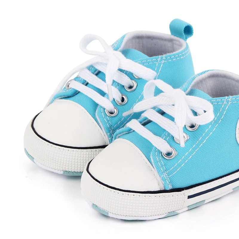 Brand Baby Boy Shoes for 1 Year Old new Girl Canvas Sneakers 2025 Newborn Footwear Toddler Lace Up Tenis Buty Infant Trainers Doll Gifts